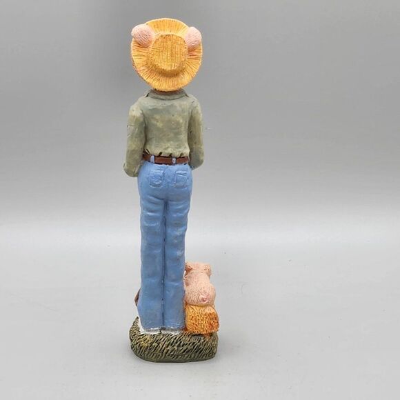 Tall Skinny Pig Resin Figurine 5.75" Farmer Country - Picture 3 of 8